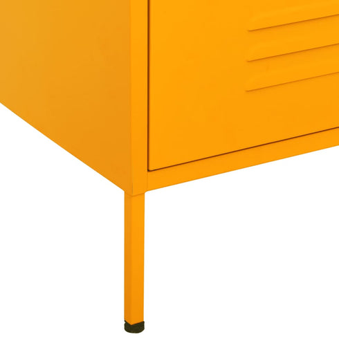 Lady Jillian -  Chest of Drawers Mustard Yellow 80x35x101,5 cm Steel